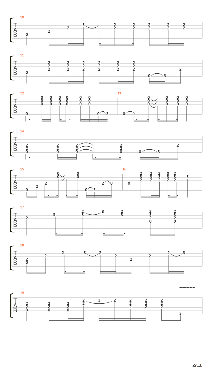 Turn the page吉他谱