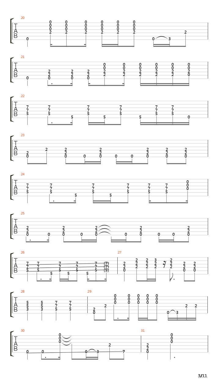 Turn the page吉他谱