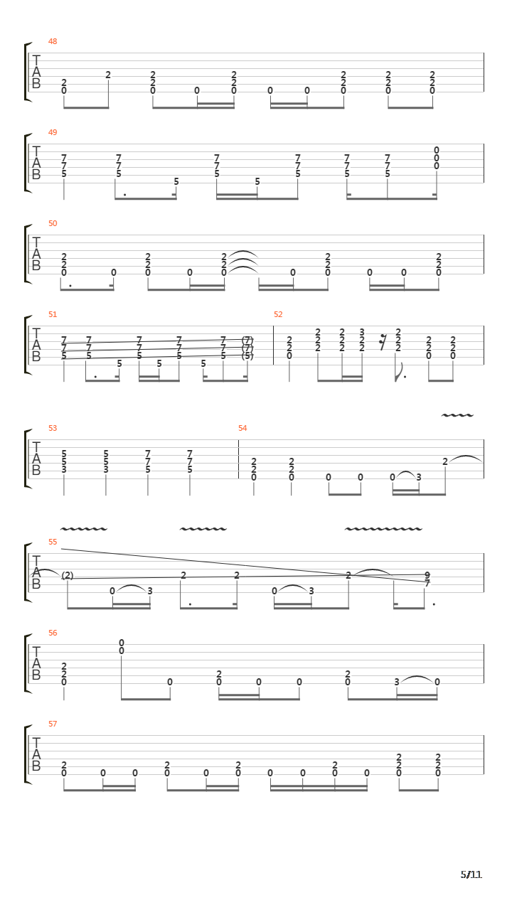 Turn the page吉他谱