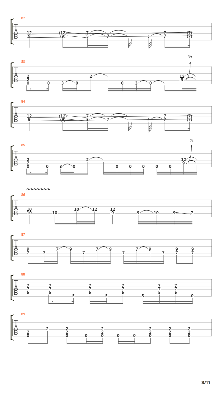 Turn the page吉他谱