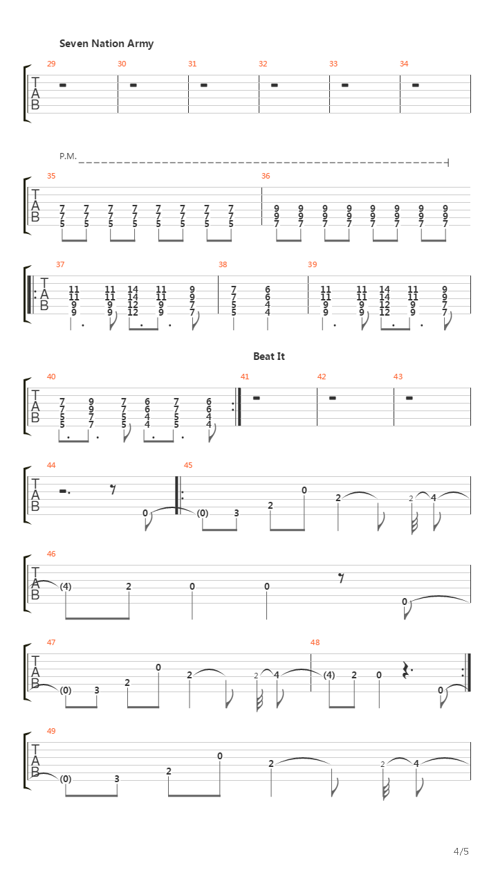 Vma's Medley吉他谱