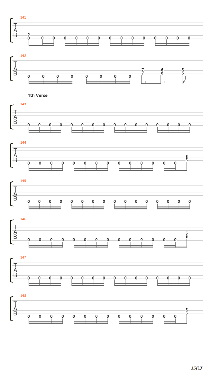 Whiplash吉他谱