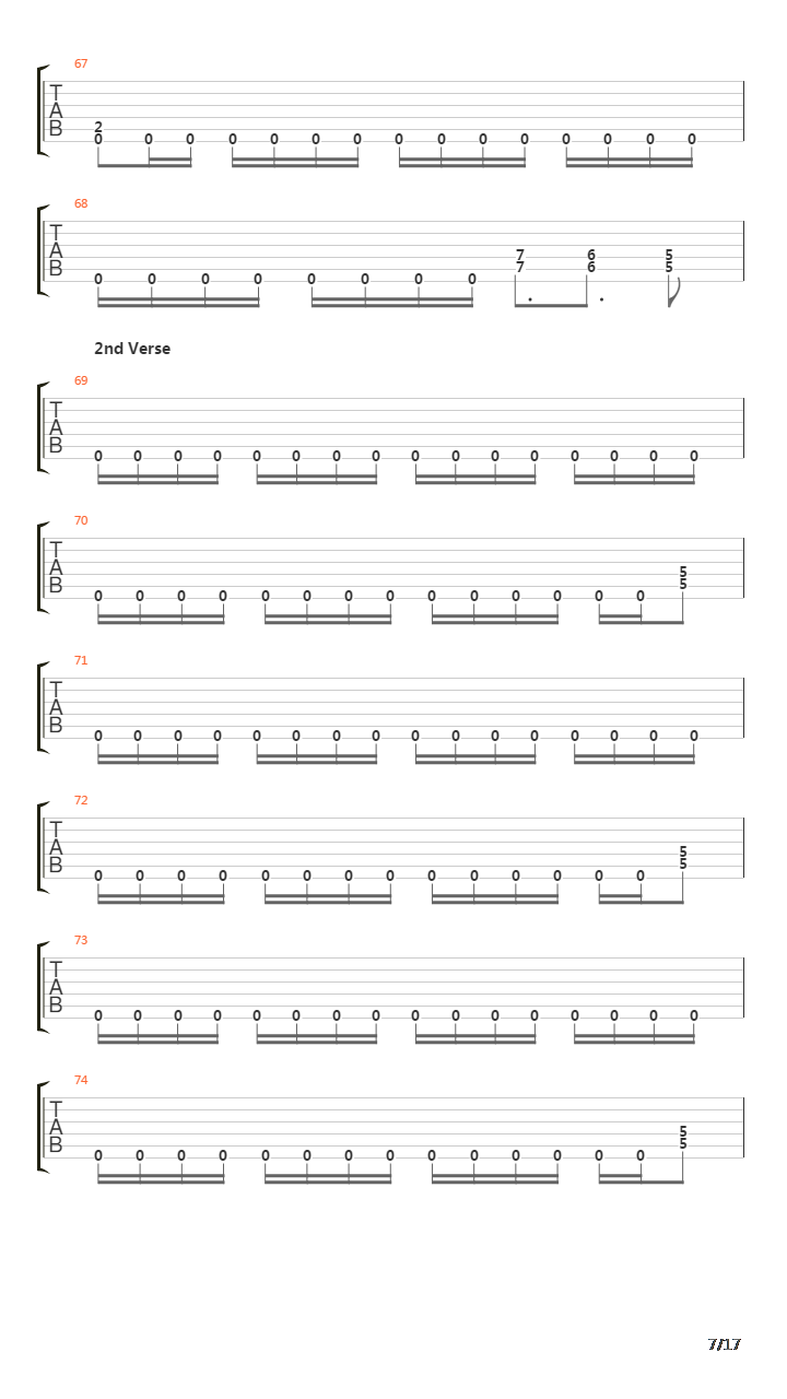 Whiplash吉他谱