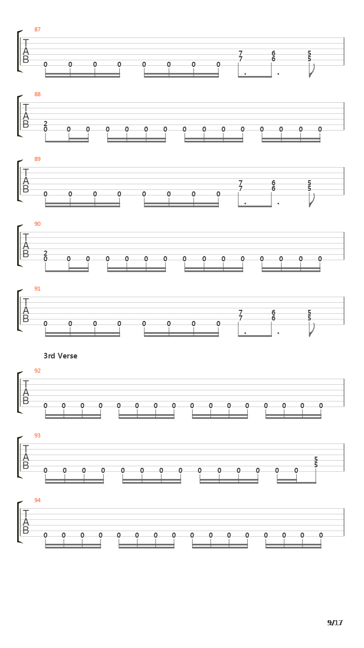 Whiplash吉他谱
