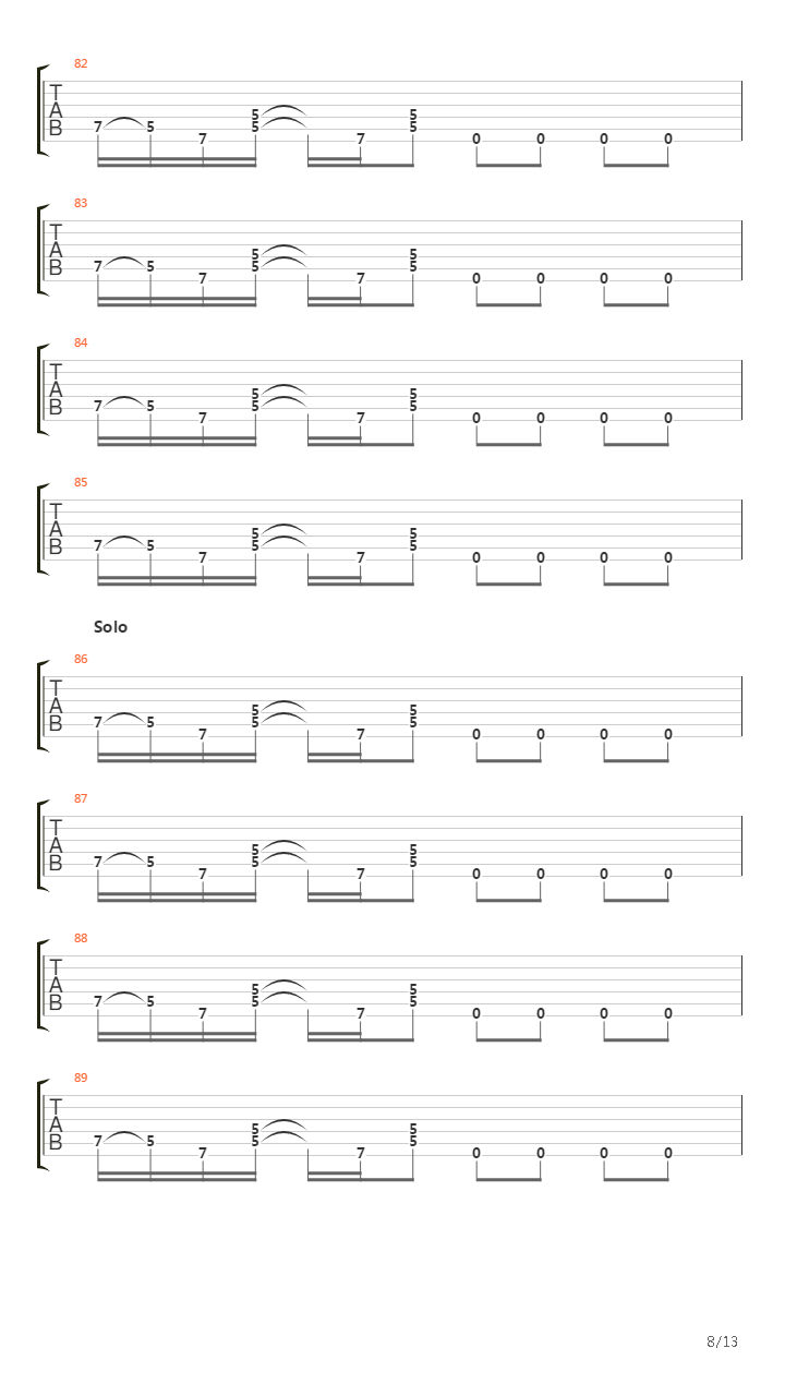 Wiplash吉他谱