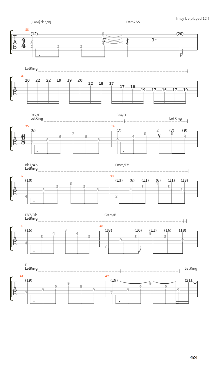 Cavatina吉他谱