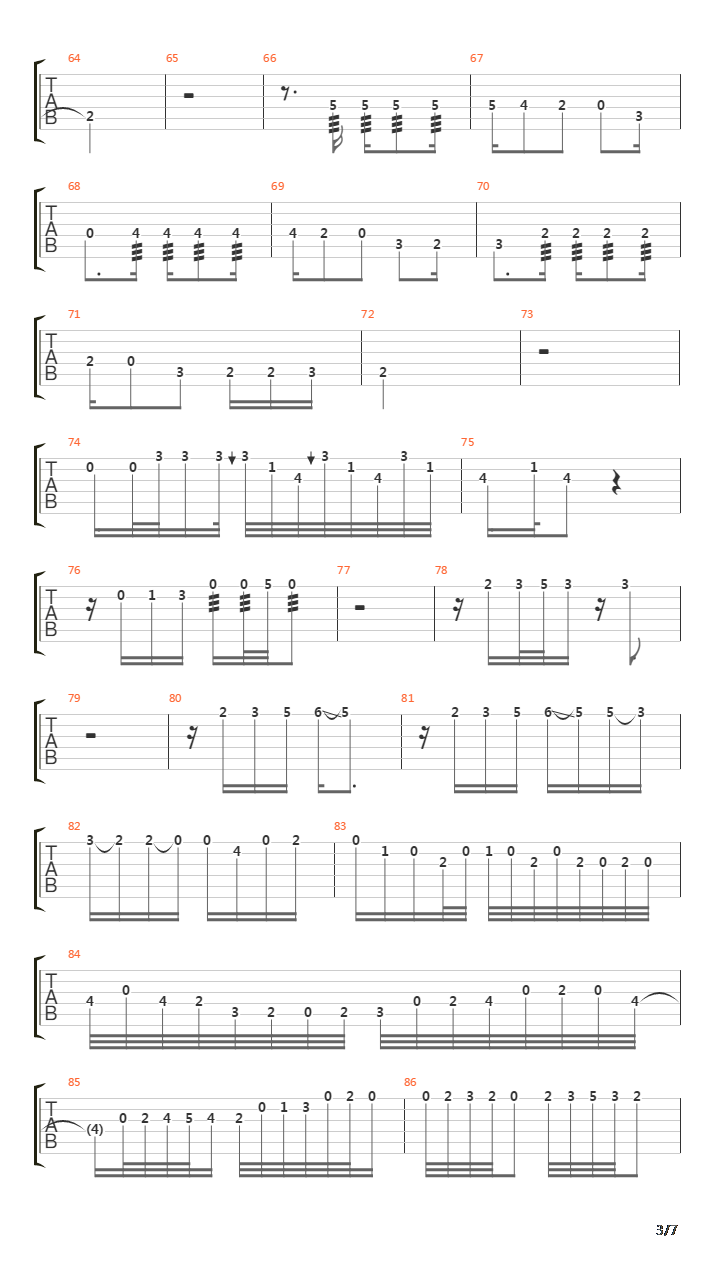 Galaxia吉他谱