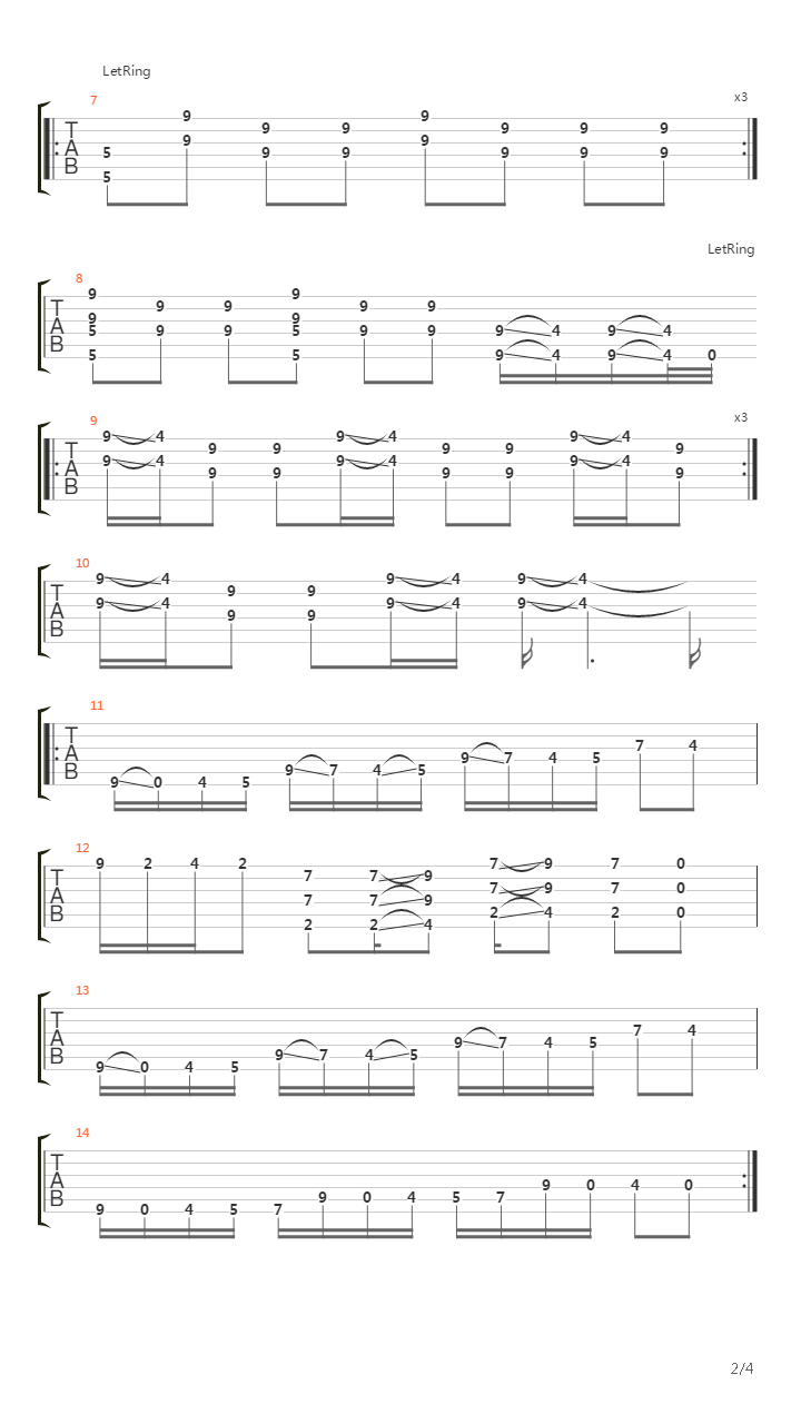 Taps吉他谱