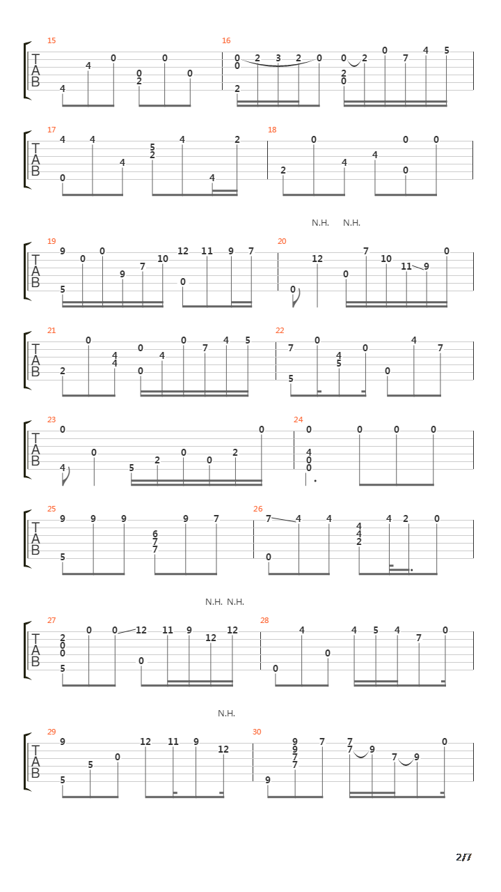 Wu wei(无为)吉他谱