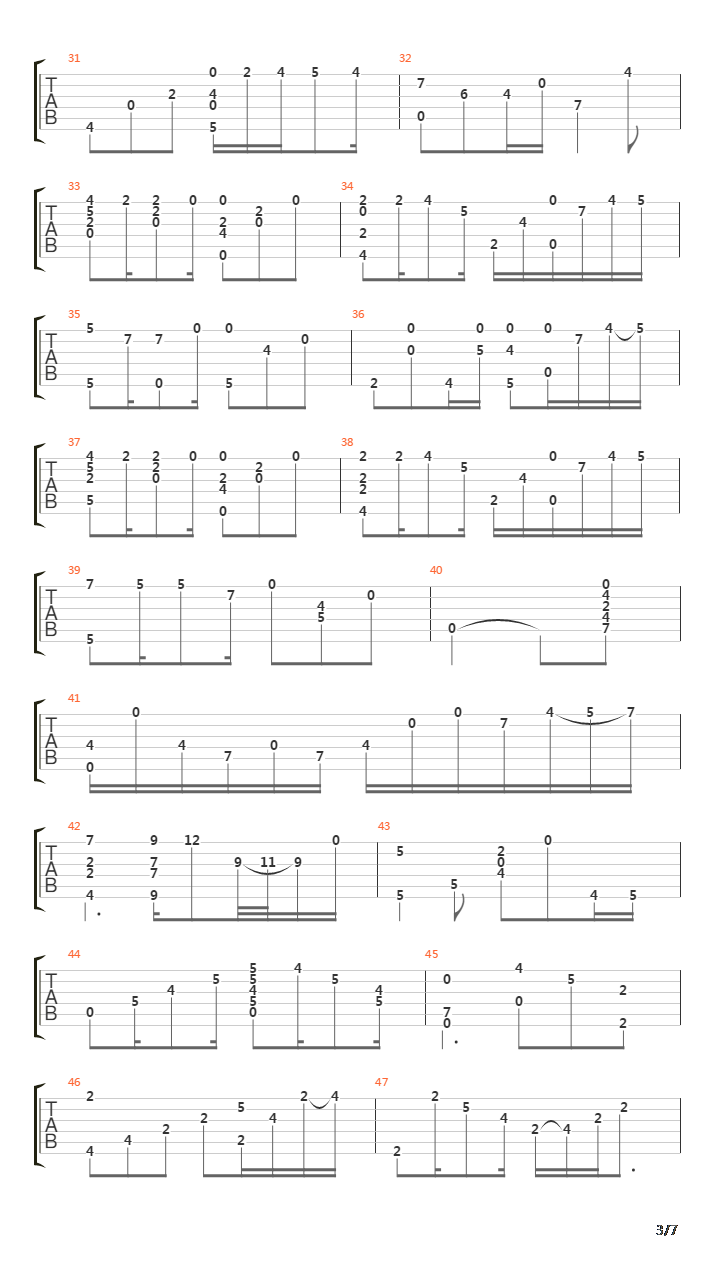 Wu wei(无为)吉他谱