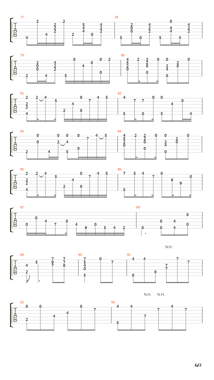 Wu wei(无为)吉他谱