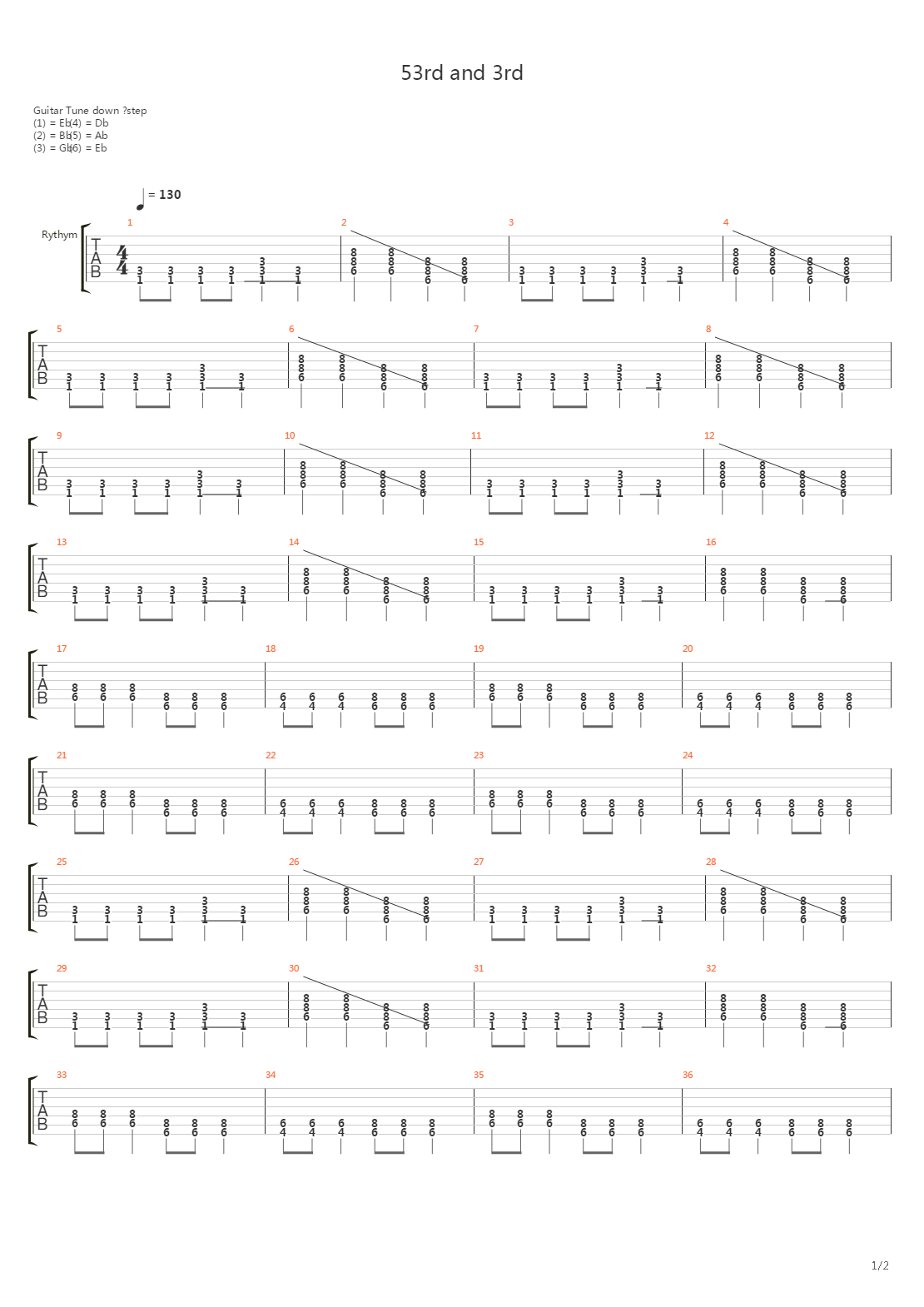 53rd And 3rd吉他谱