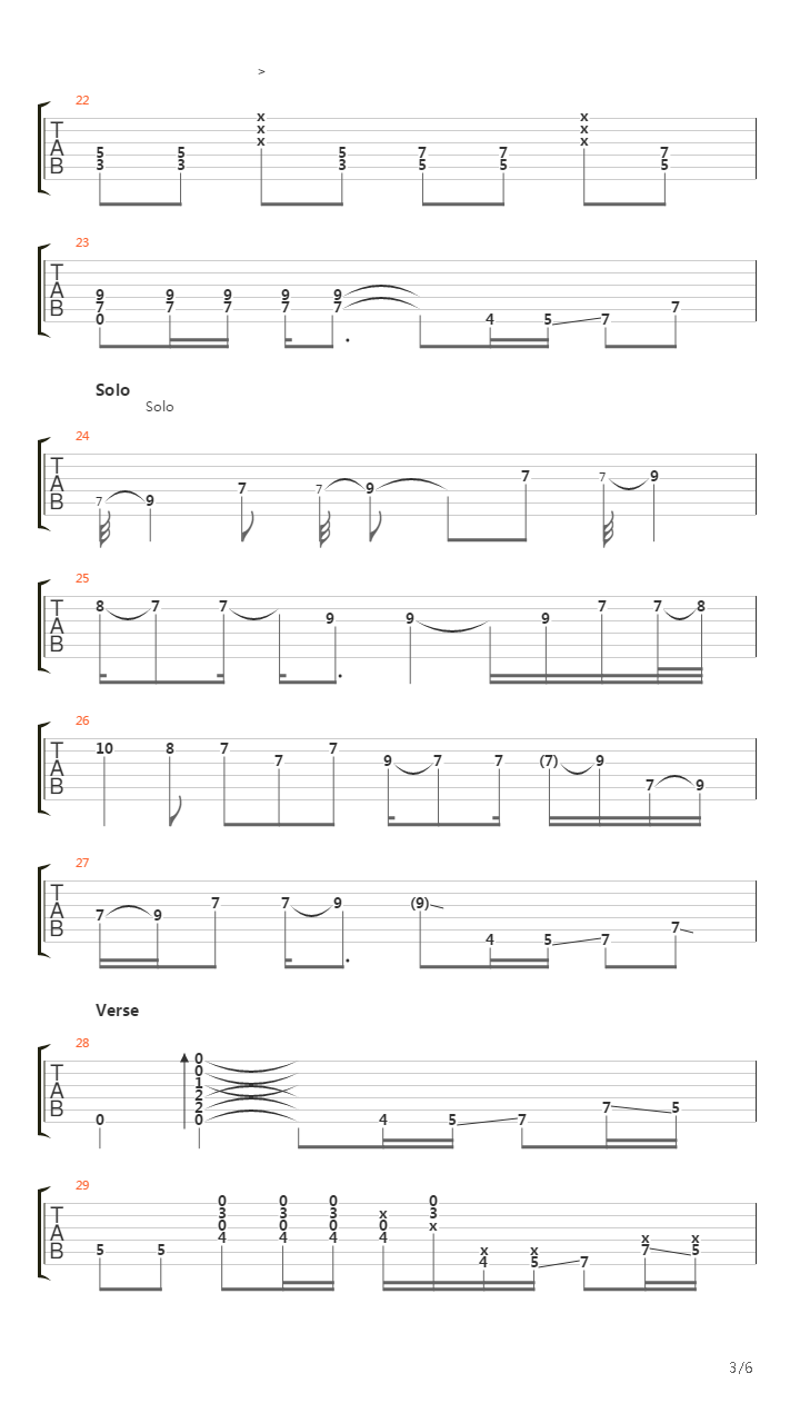 Oh Me (W Bass)吉他谱