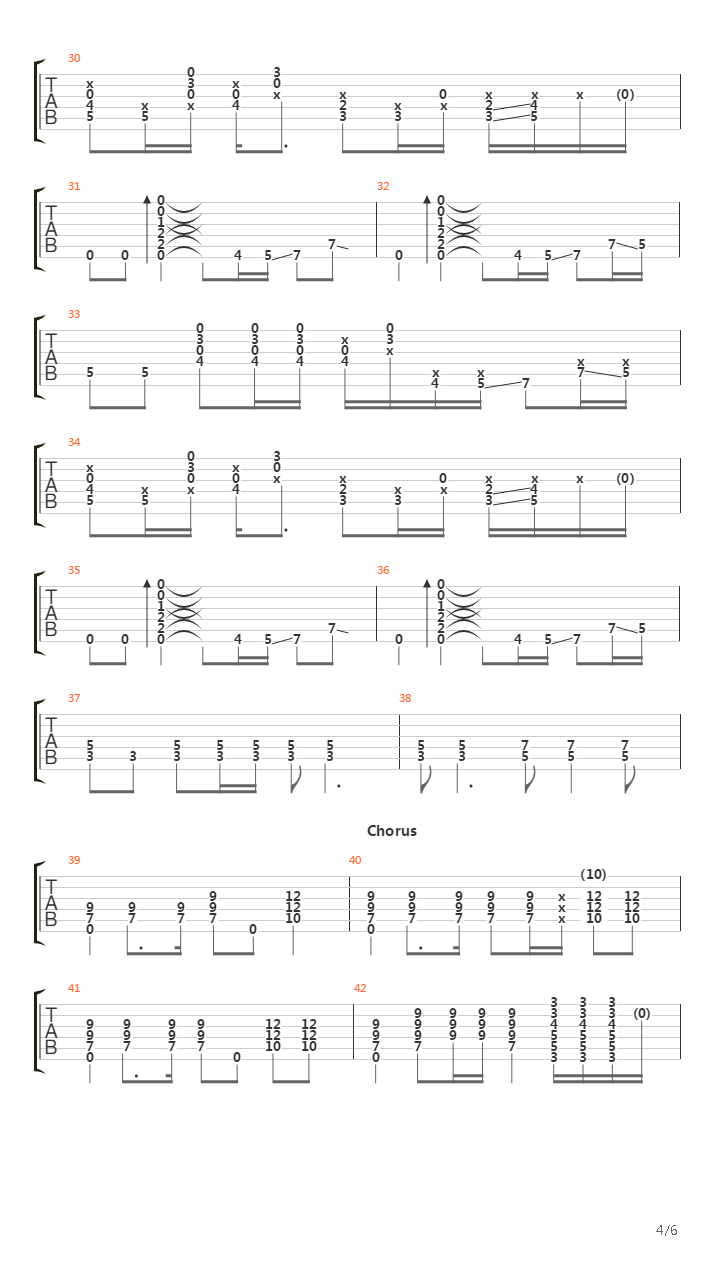 Oh Me (W Bass)吉他谱