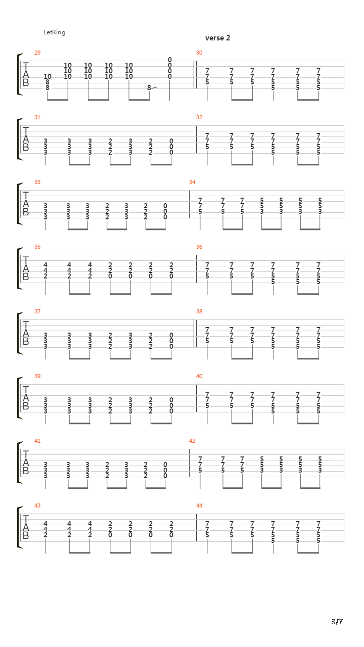 On a Plain吉他谱