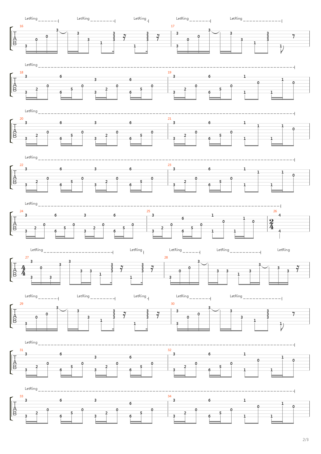 Plateau吉他谱