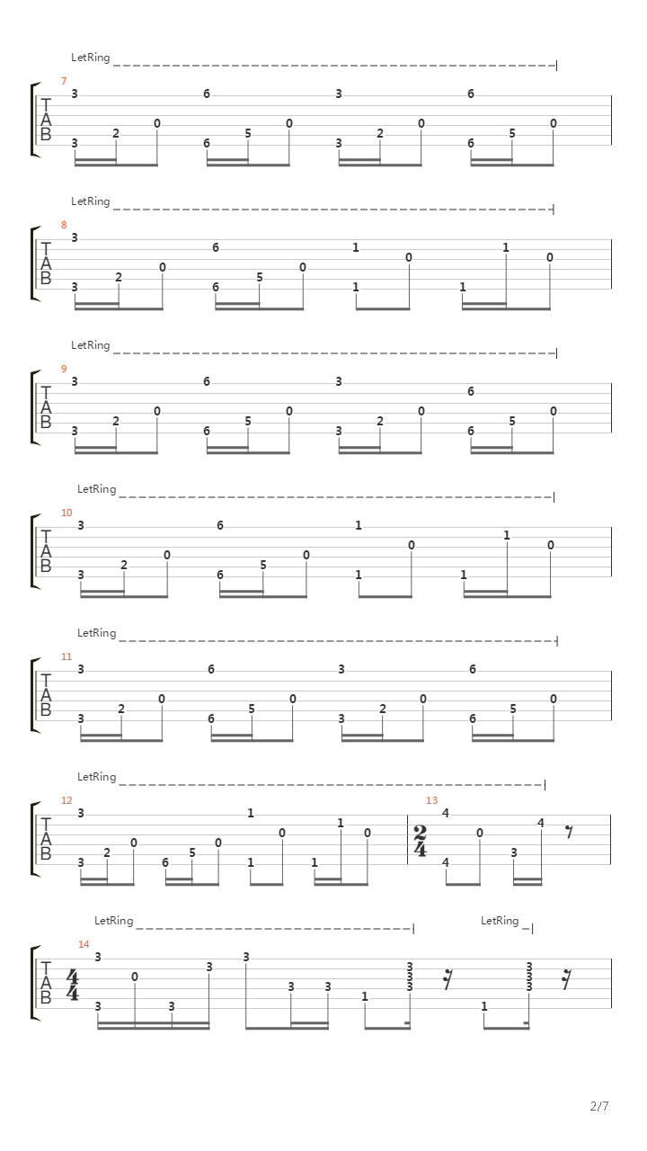 Plateau吉他谱