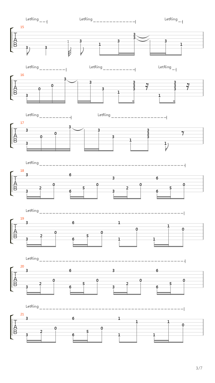 Plateau吉他谱