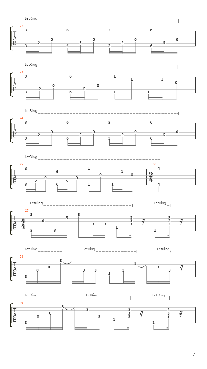 Plateau吉他谱