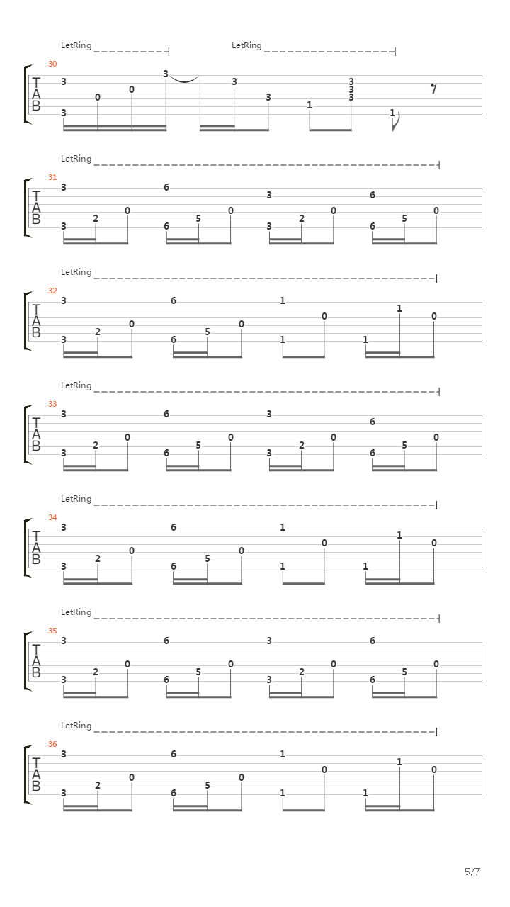 Plateau吉他谱