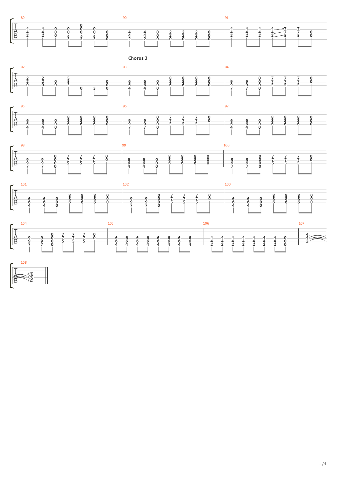 Verse Chorus Verse吉他谱