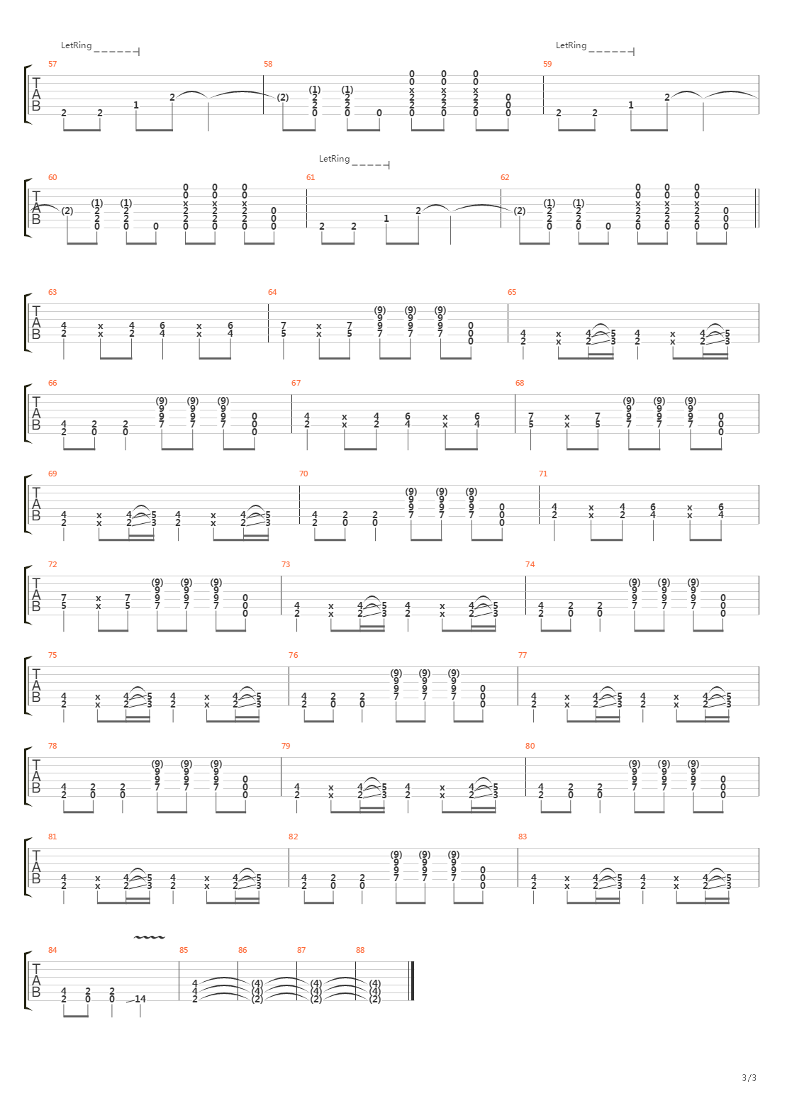 Dive吉他谱