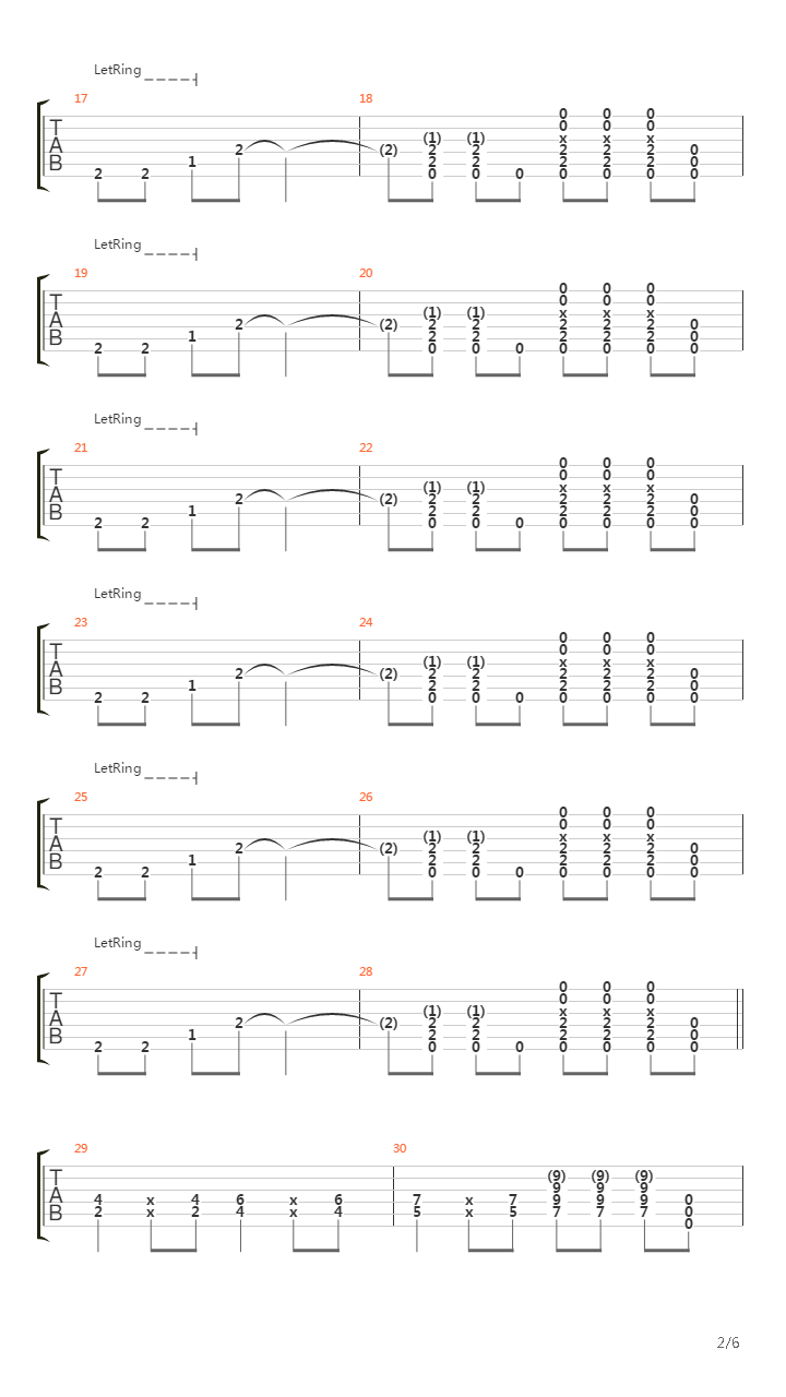 Dive吉他谱