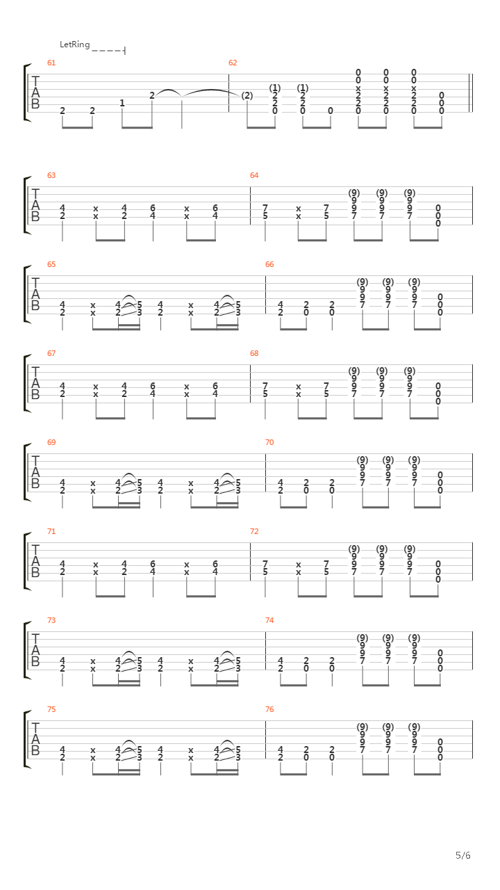 Dive吉他谱