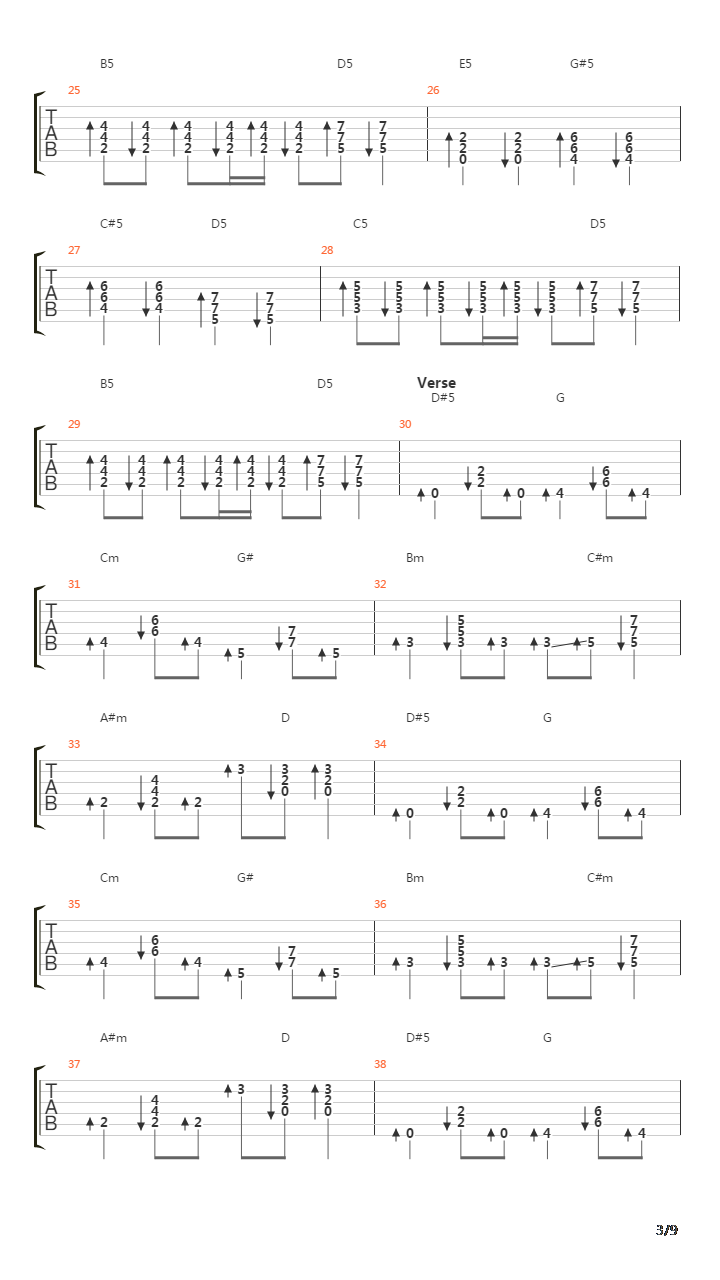 Lithium吉他谱