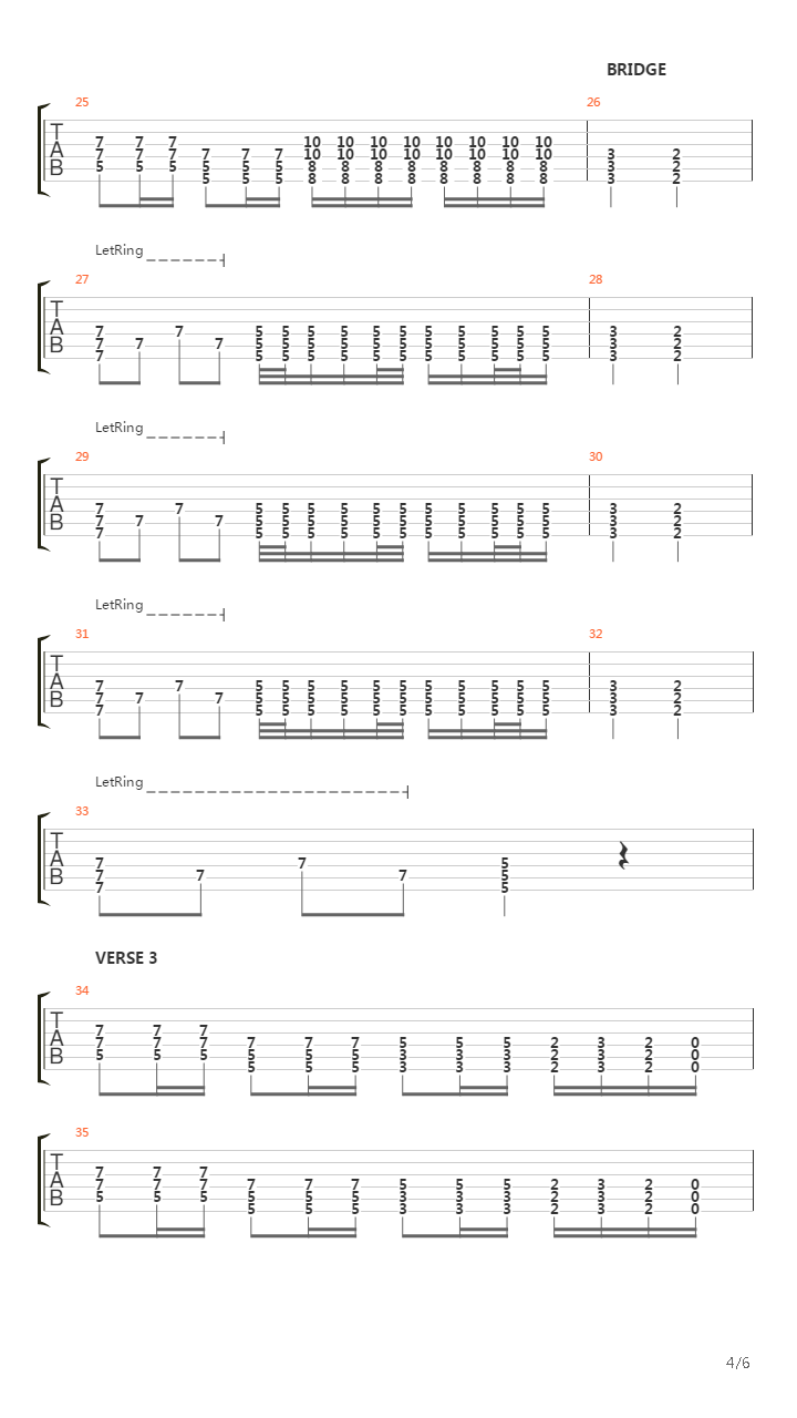 On A Plain吉他谱