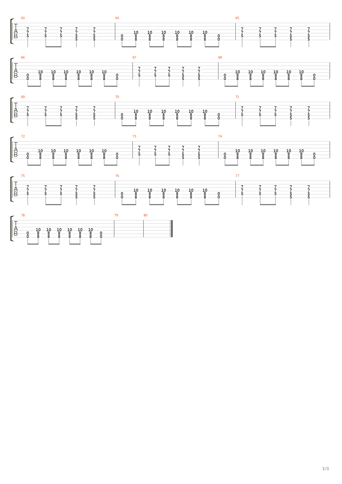 On A Plain吉他谱