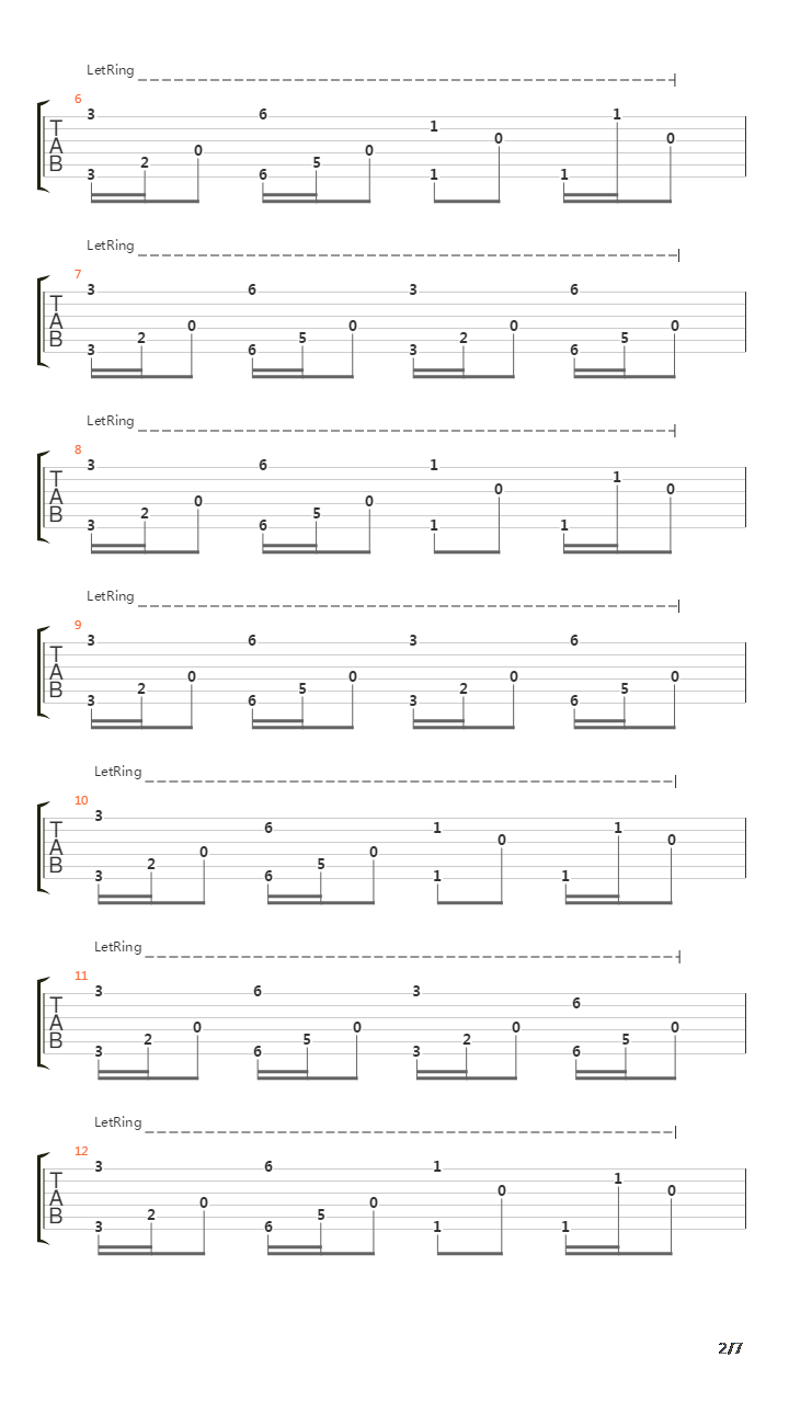 Plateau吉他谱