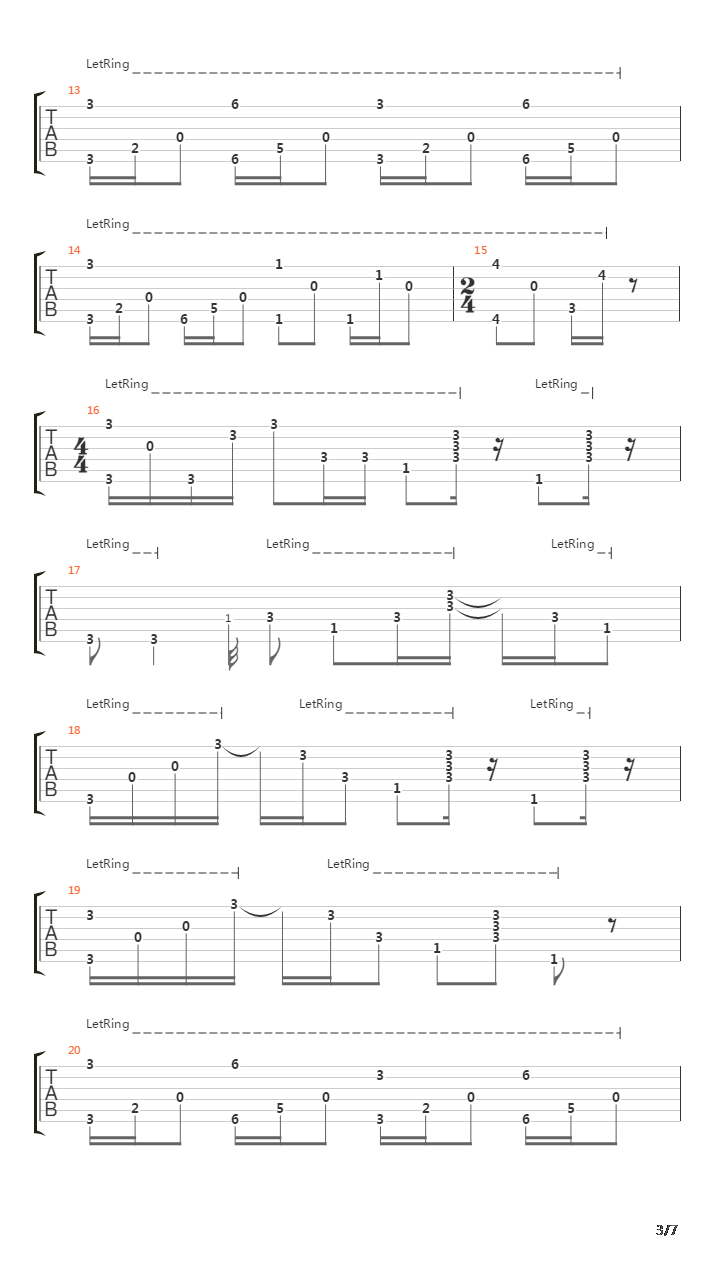 Plateau吉他谱