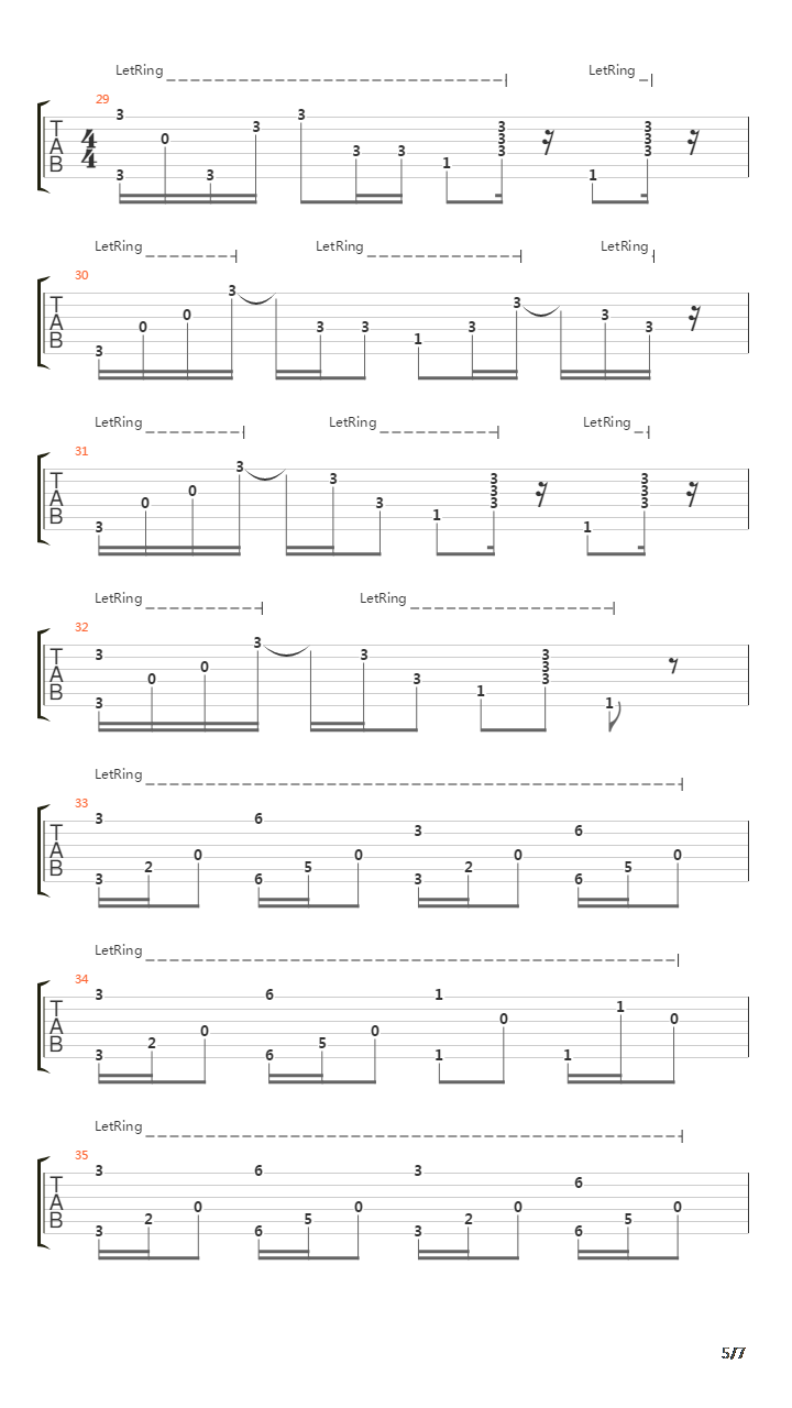 Plateau吉他谱