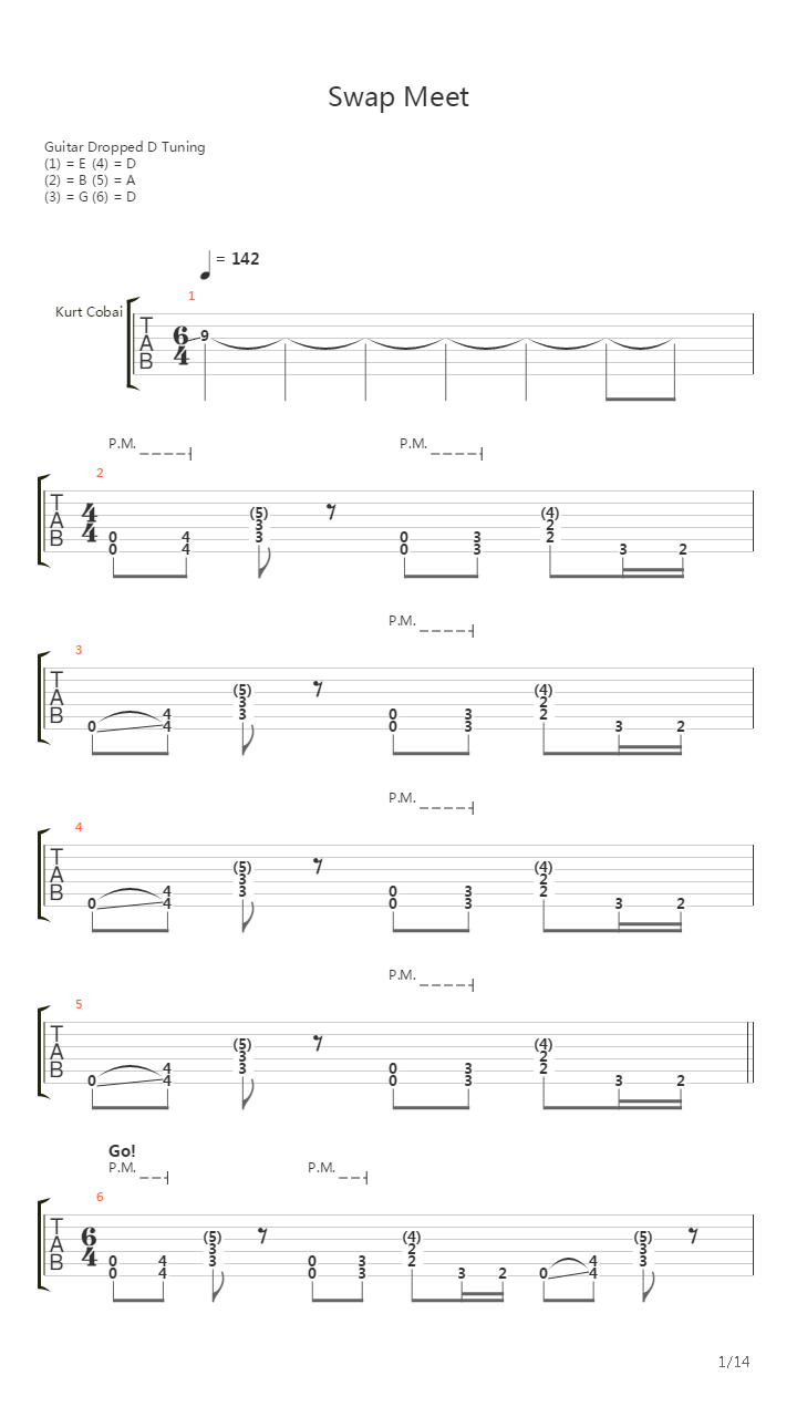 Swap Meet吉他谱