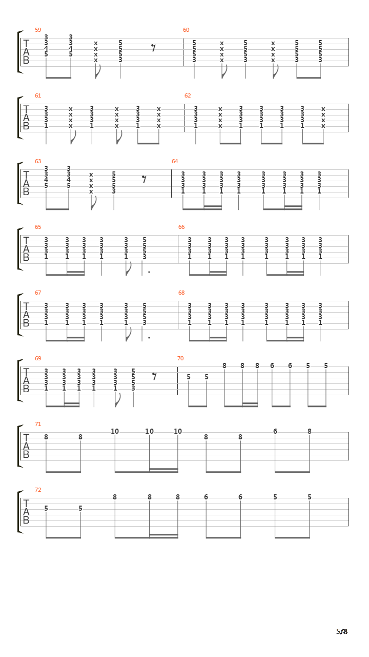 路漫漫吉他谱