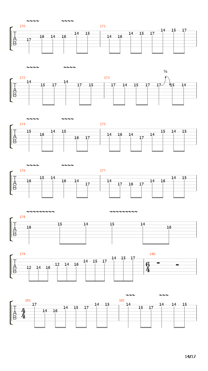 卡农 摇滚版（Canon Rock）吉他谱