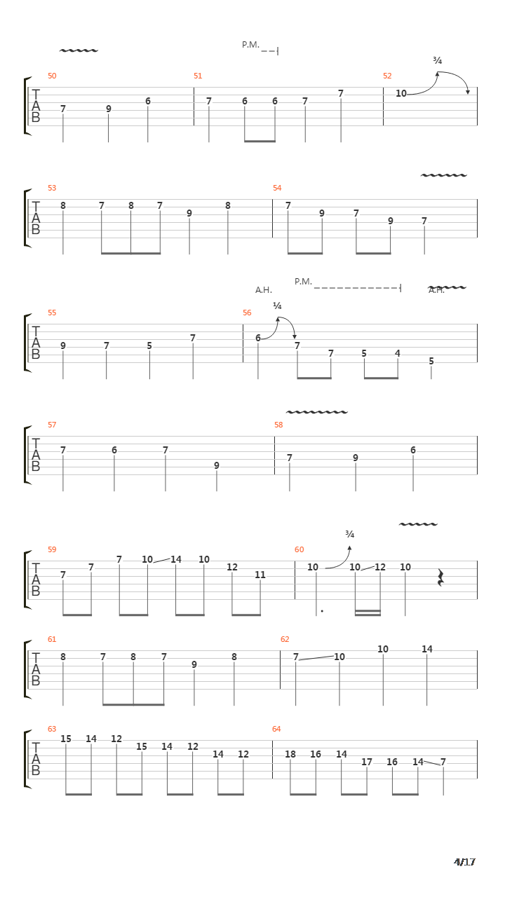 卡农 摇滚版（Canon Rock）吉他谱