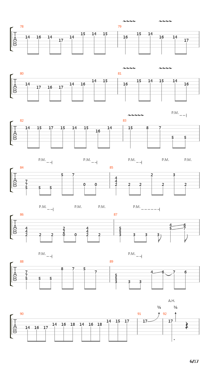 卡农 摇滚版（Canon Rock）吉他谱