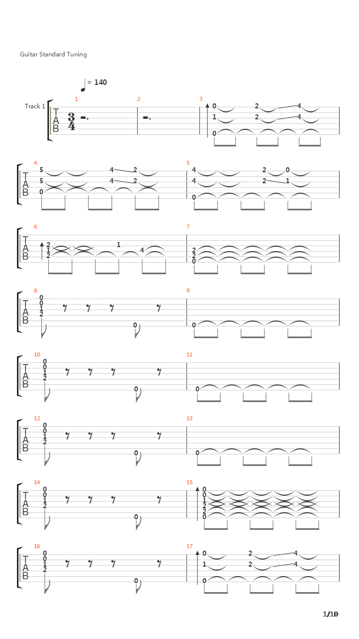 Tripping In Triplets吉他谱