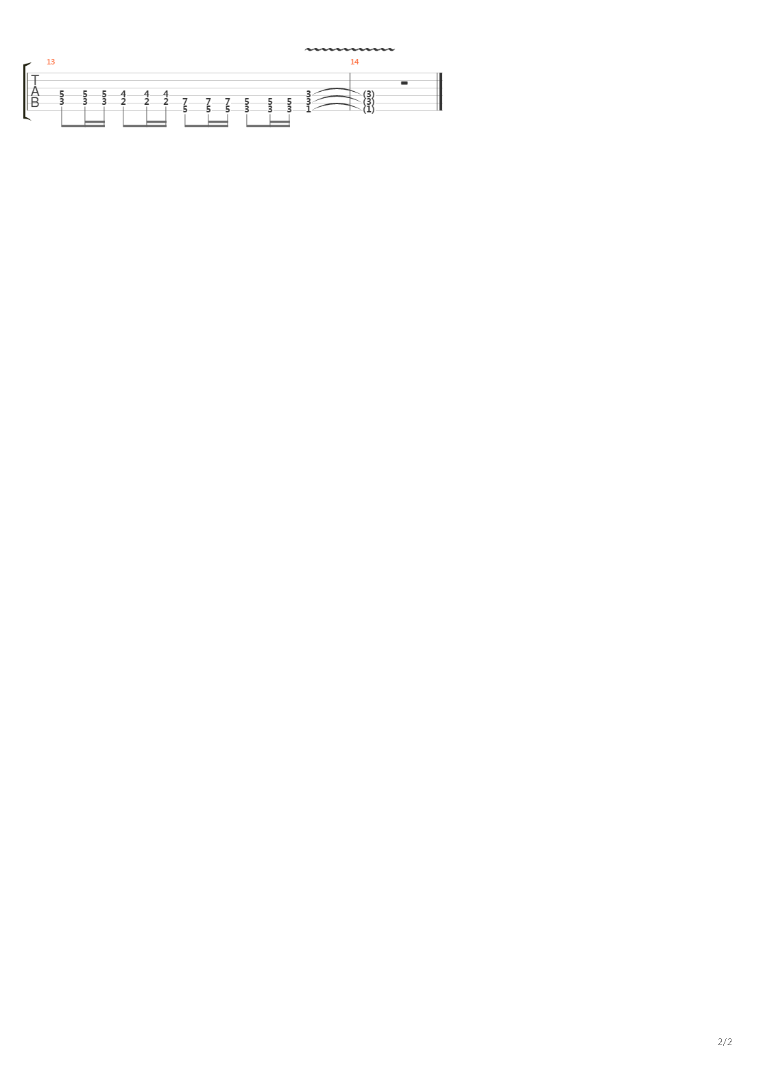 伟大吉他谱