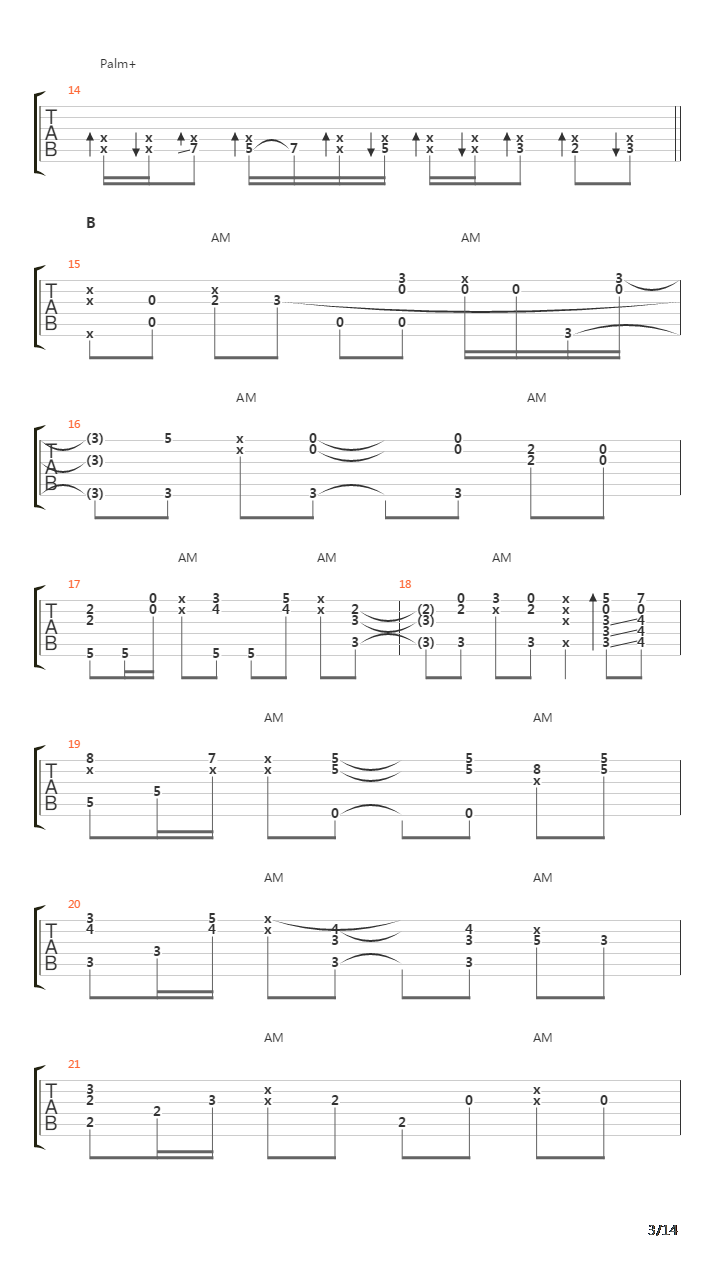 Overtake吉他谱