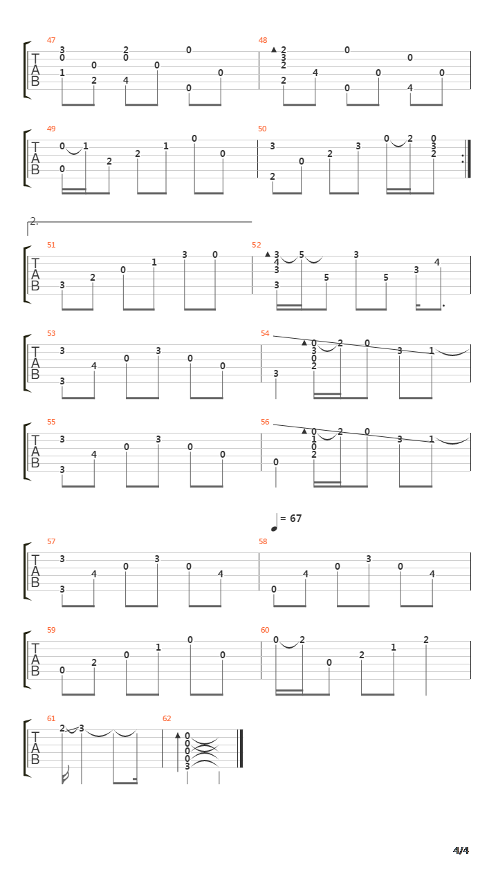 Moon River(月亮河)吉他谱