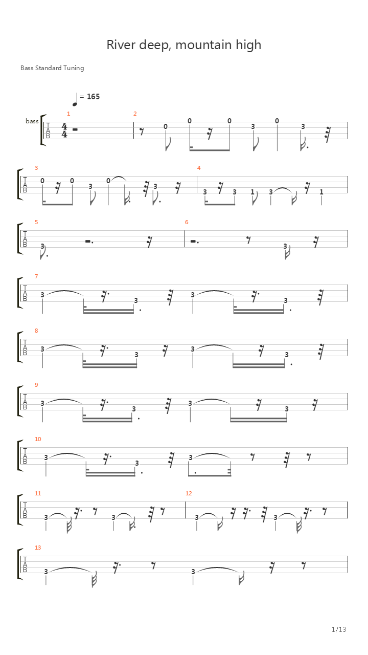 River Deep Mountain High吉他谱