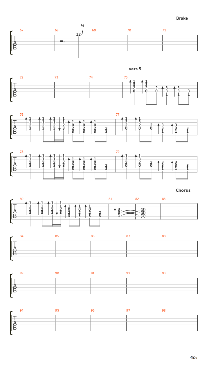 21 Guns吉他谱