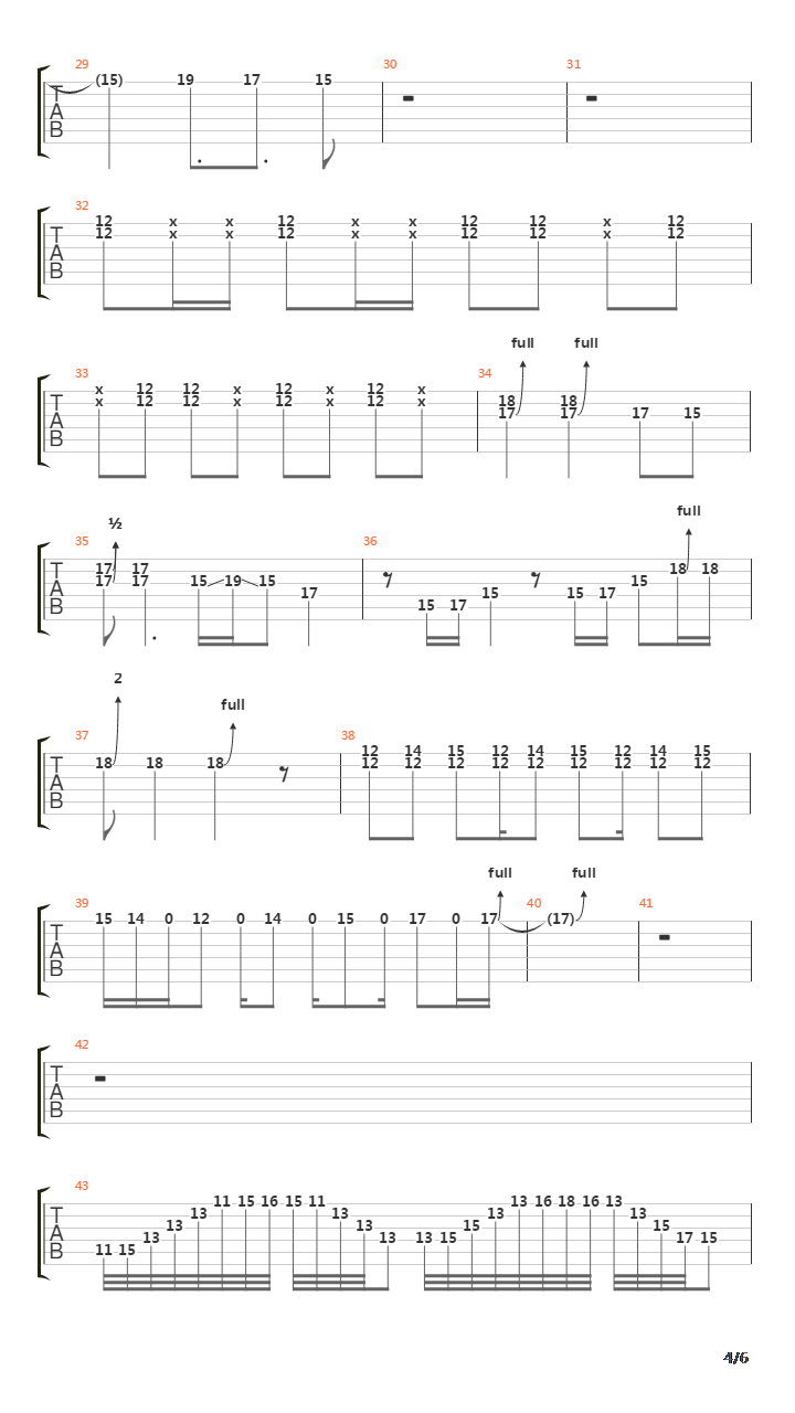 Red Zone(红色地带)吉他谱