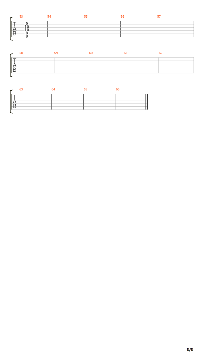 Red Zone(红色地带)吉他谱