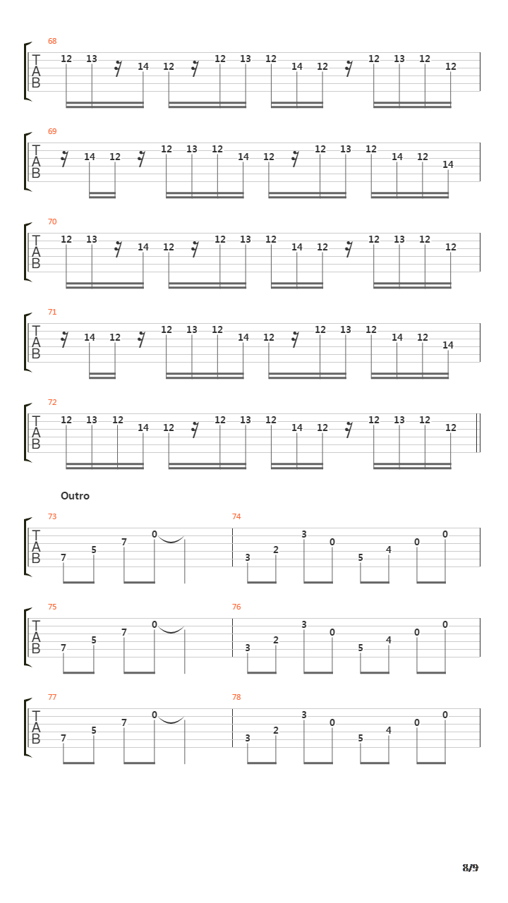 Et Cetera吉他谱