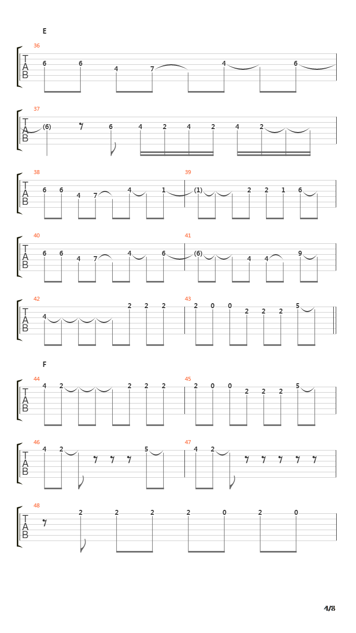 Liar吉他谱