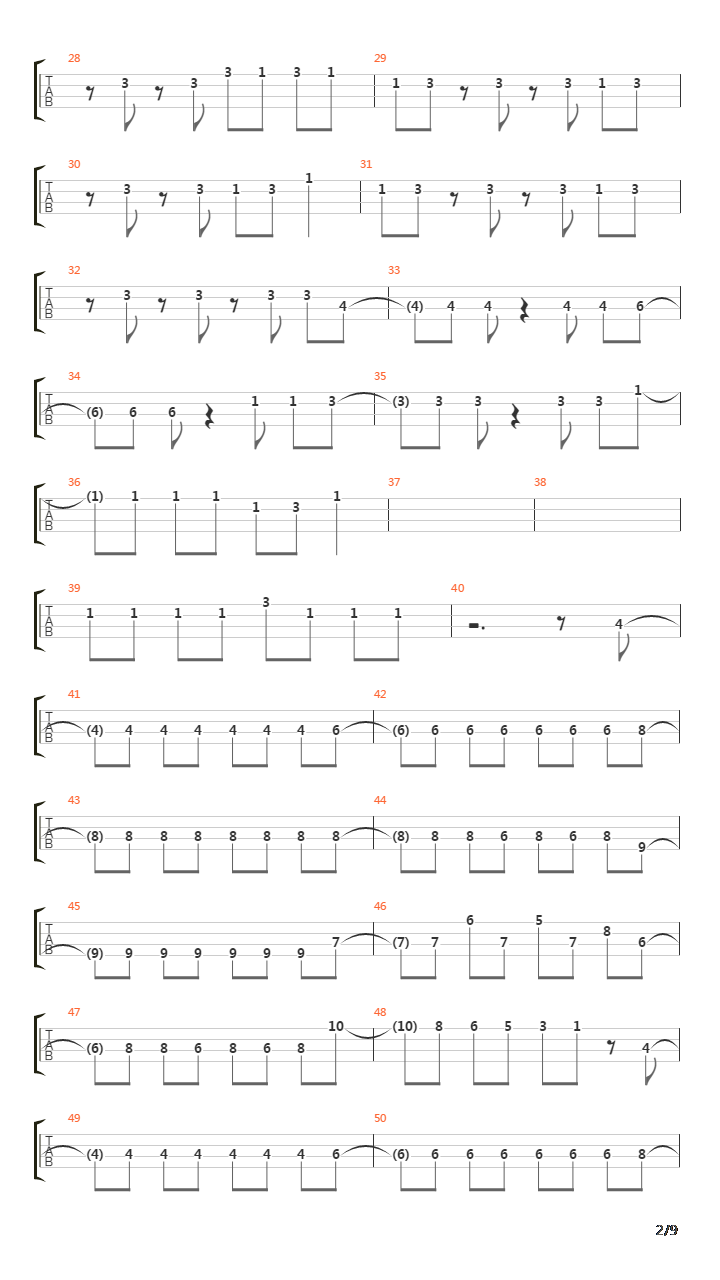 惊爆游戏 OP - No Pain, No Game吉他谱